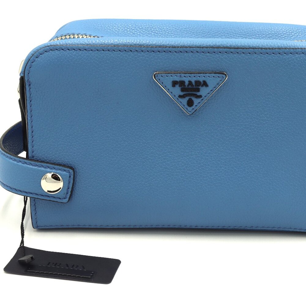 Prada Leather Wristless Bag